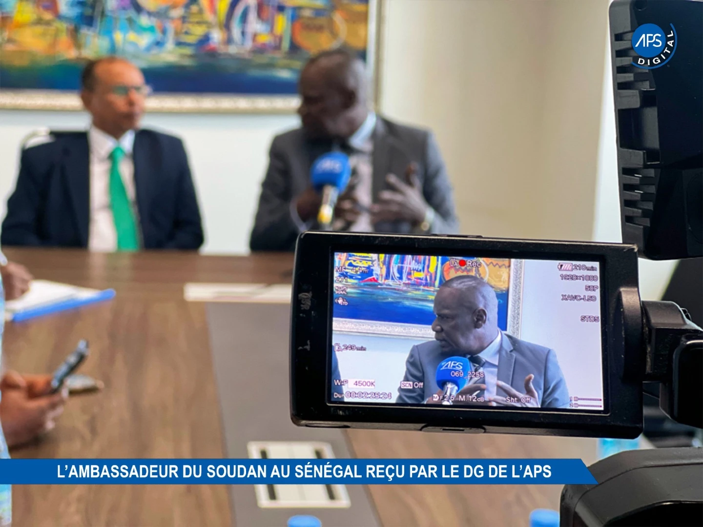 L'ambassadeur du Soudan au Sénégal reçu par le DG de l'APS