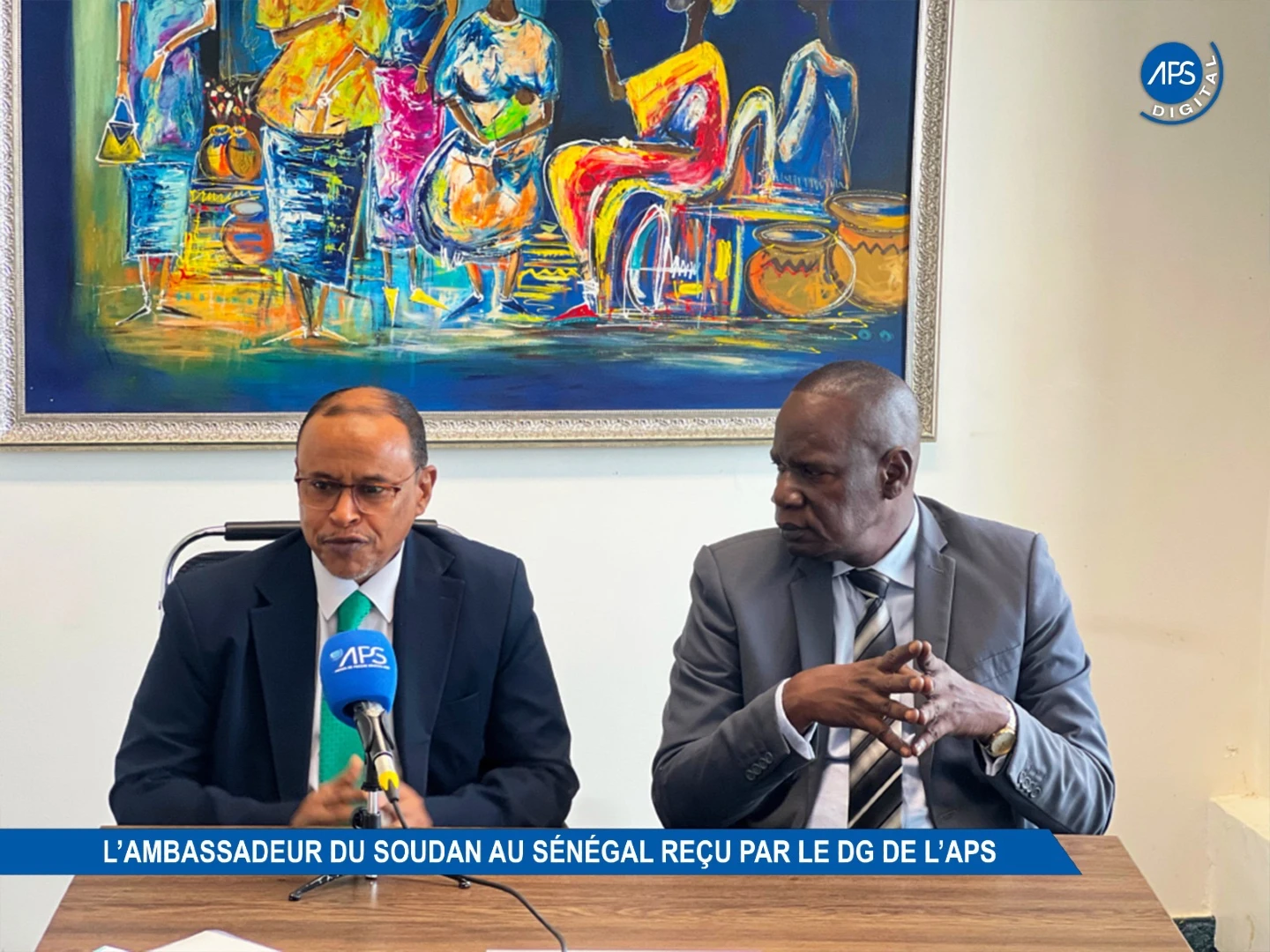 L'ambassadeur du Soudan au Sénégal reçu par le DG de l'APS
