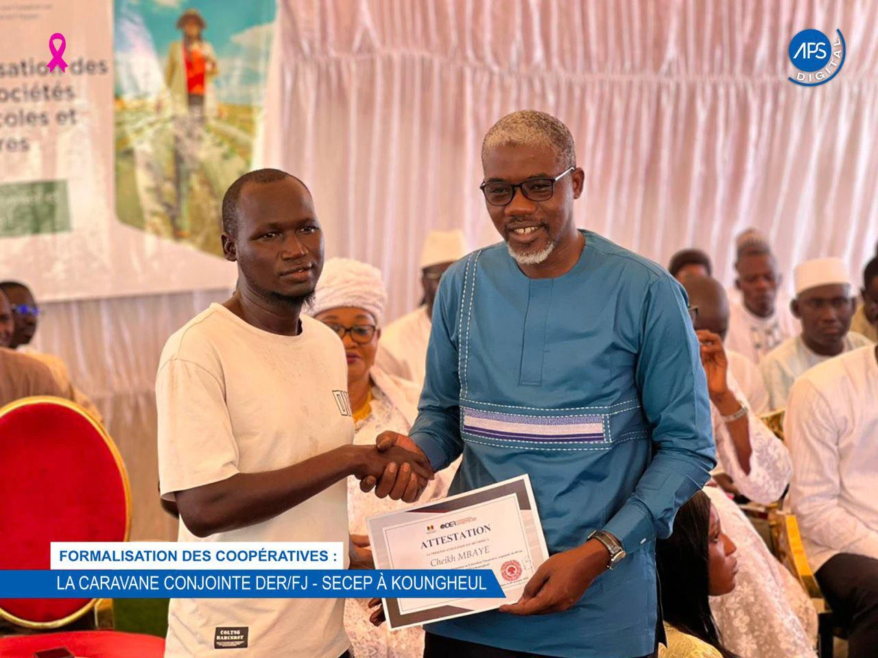 Formalisation des coopérative : La caravane conjointe DER / FJ - SECEP à Koungheul 