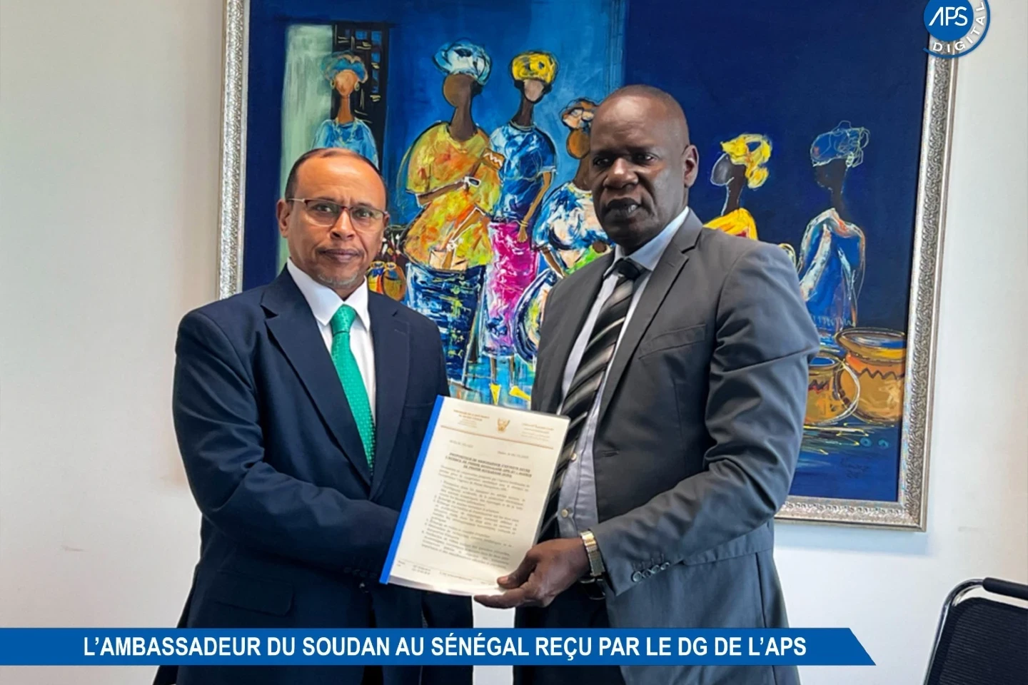 L’ambassadeur du Soudan au Sénégal reçu par le DG de l’APS