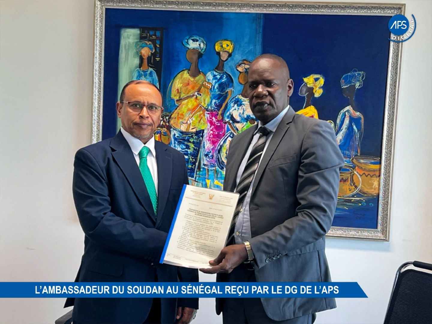 L'ambassadeur du Soudan au Sénégal reçu par le DG de l'APS