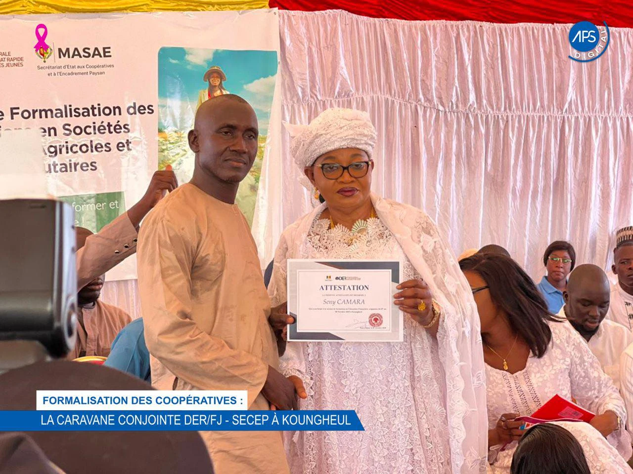 Formalisation des coopérative : La caravane conjointe DER / FJ - SECEP à Koungheul 