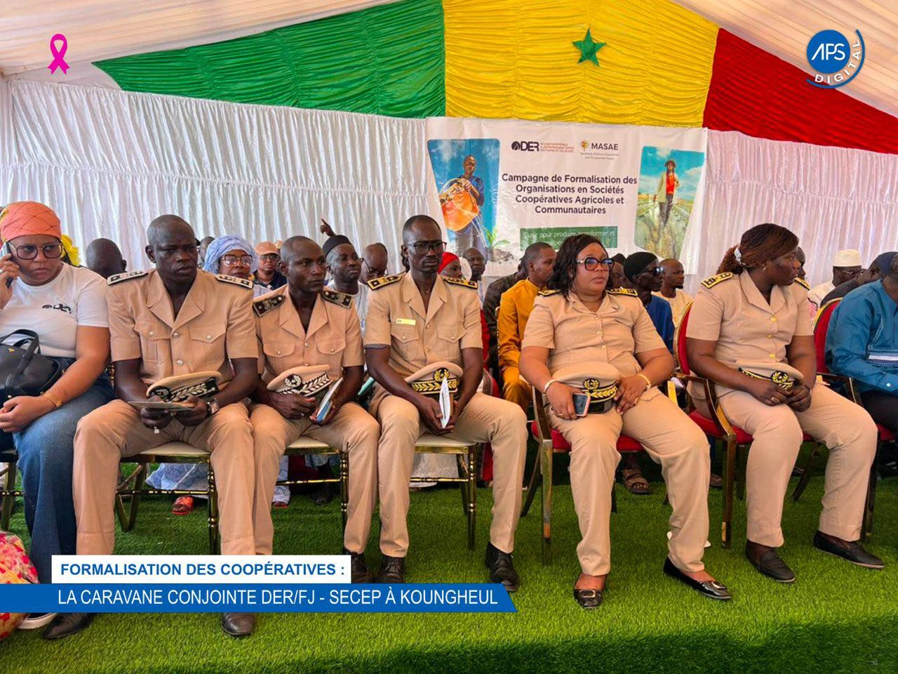 Formalisation des coopérative : La caravane conjointe DER / FJ - SECEP à Koungheul 