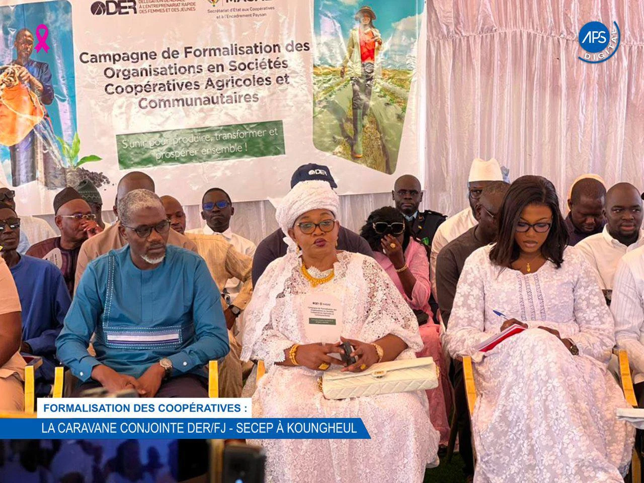 Formalisation des coopérative : La caravane conjointe DER / FJ – SECEP à Koungheul 