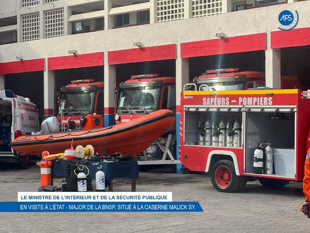 Le ministre de l'intérieur et de la sécurité publique : En visite à l'Etat - Major de la BNSP, situé à la caserne Malick Sy