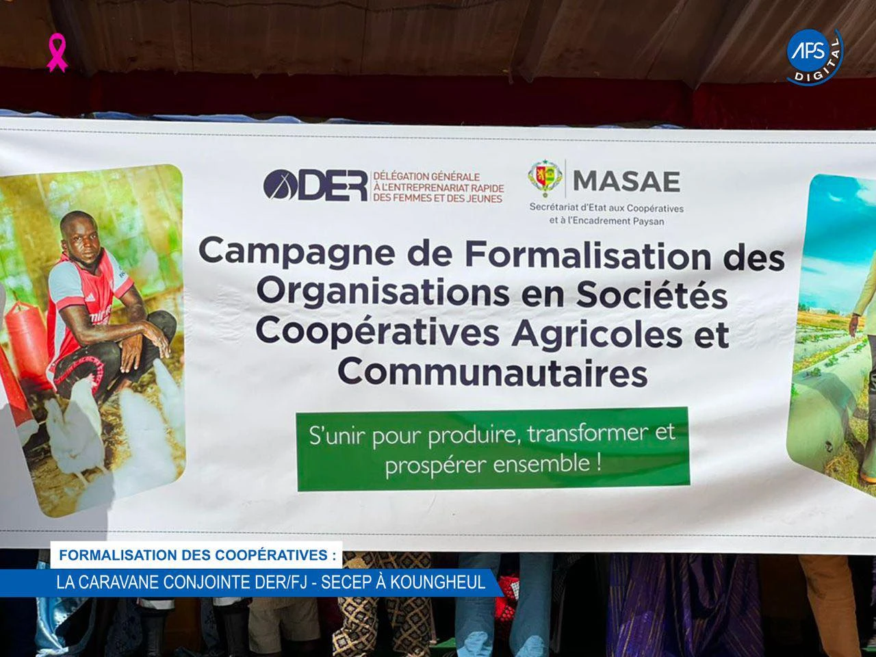 Formalisation des coopérative : La caravane conjointe DER / FJ - SECEP à Koungheul 