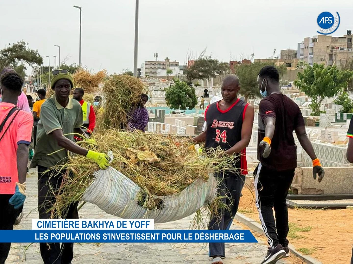 Cimetière Bakhya de Yoff : Les populations s'investissent pour le désherbage