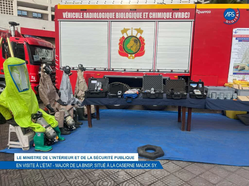 Le ministre de l'intérieur et de la sécurité publique : En visite à l'Etat - Major de la BNSP, situé à la caserne Malick Sy