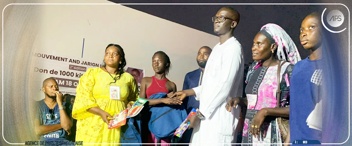 Louga : le Mouvement And Jarign offre 1000 kits scolaires à des élèves du primaire