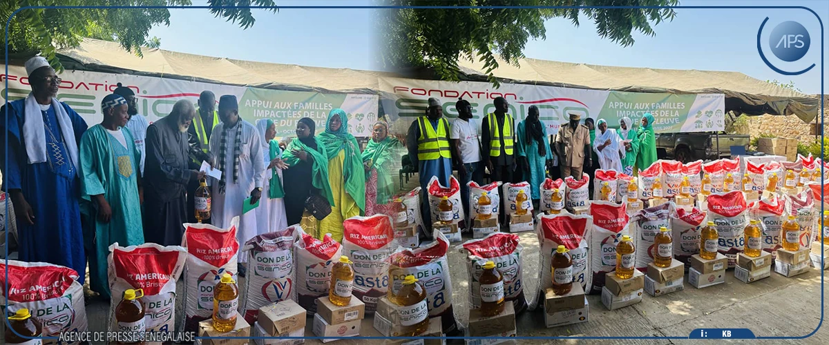 Bakel : des kits alimentaires offerts à cent familles impactées par la crue du fleuve Sénégal