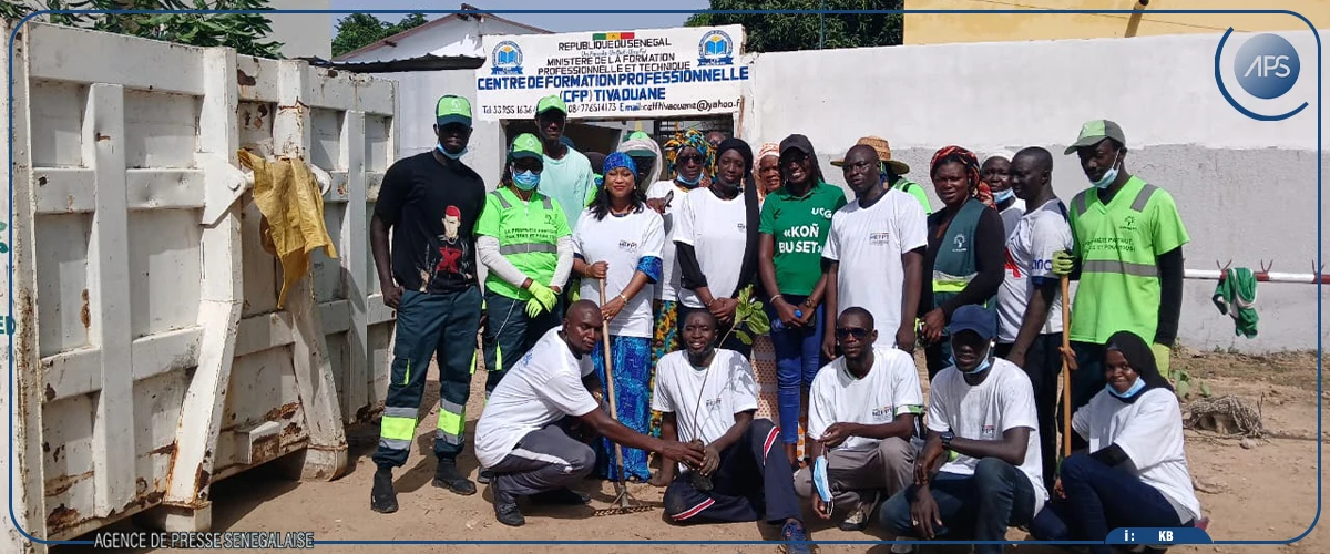 Journée d’écologisation au CFPT de Tivaouane, en prélude à la rentrée scolaire