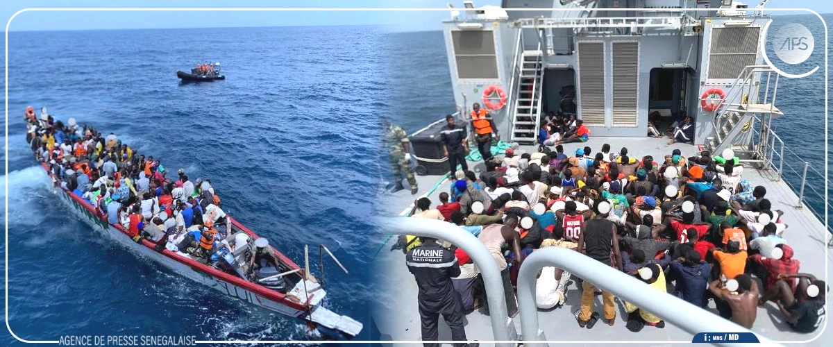 Plus de 120 candidats à l’émigration irrégulière interceptés au large de Sangomar (Marine)