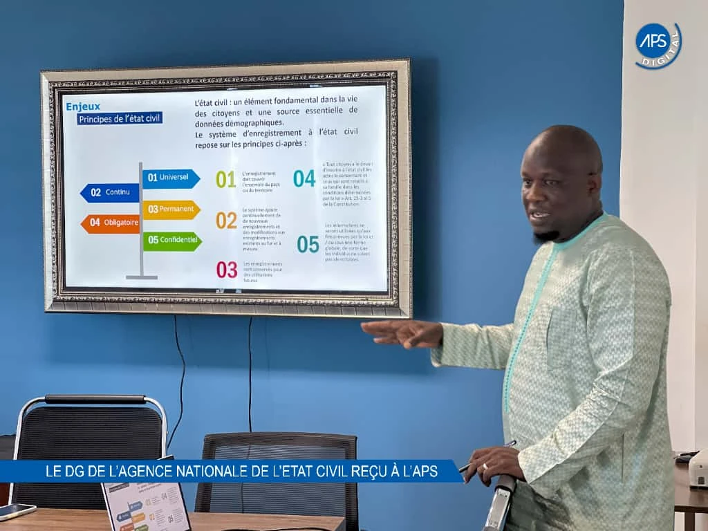 Le DG de l’Agence nationale de l’État civil reçu à l’APS
