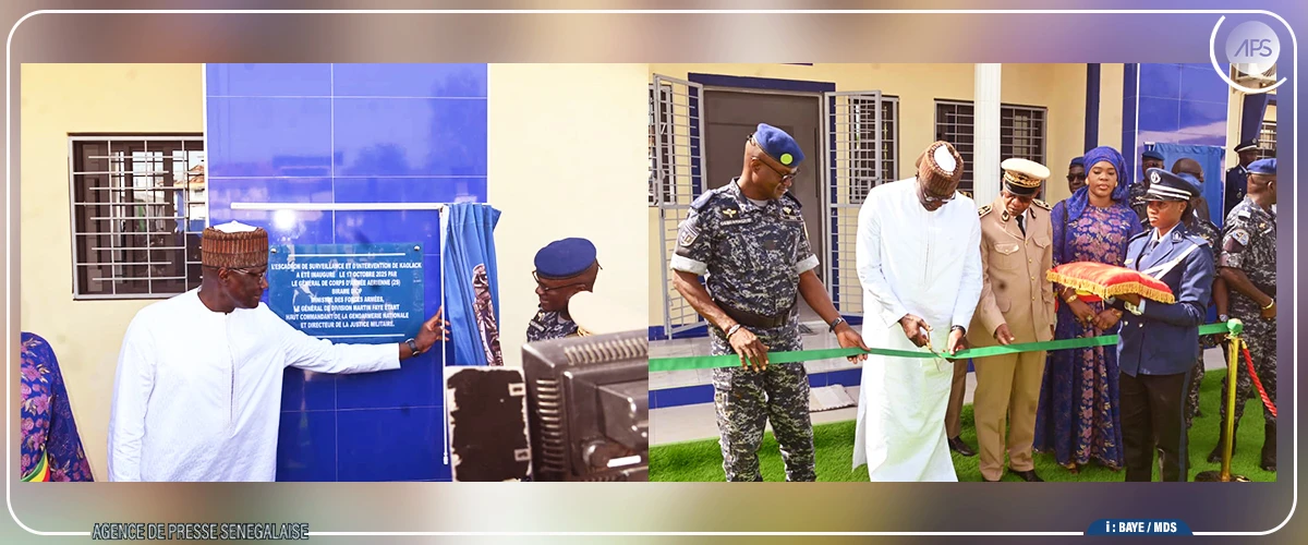 Gendarmerie : une section de recherches et un escadron de surveillance et d’intervention inaugurés à Kaolack