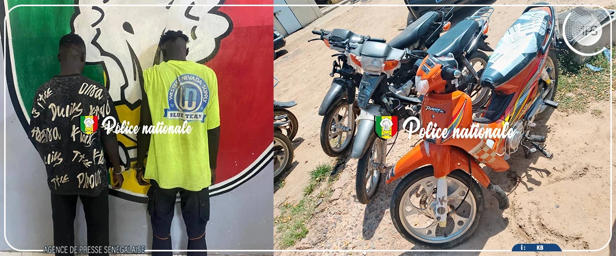 Kaolack : deux personnes arrêtées pour association de malfaiteurs et vol commis la nuit avec effraction