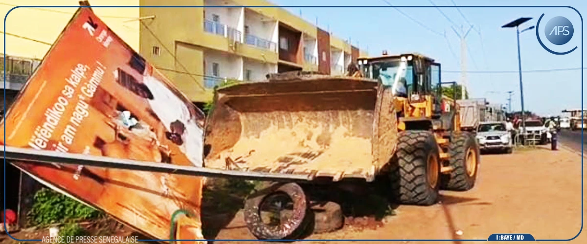 A Kaolack, les opérations de désencombrement lancées sans aucun incident