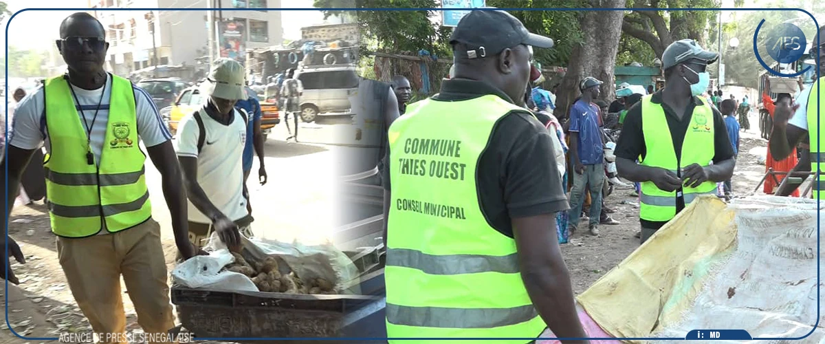 Désencombrement: une opération menée autour du marché central de Thiès, en attendant  une action d'envergure, mercredi prochain
