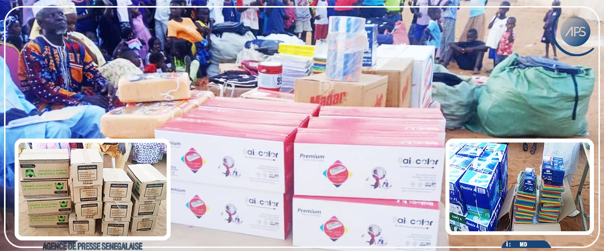 Mbeuleukhé : des fournitures scolaires d’une valeur de six millions CFA aux établissements scolaires