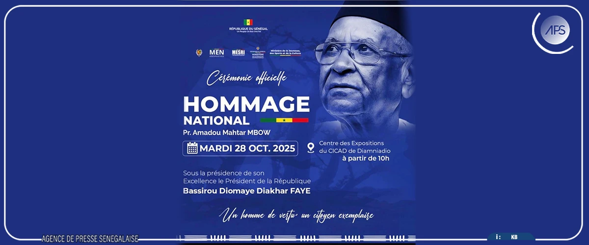 Hommage national au professeur Amadou Mahtar Mbow, le 28 octobre prochain