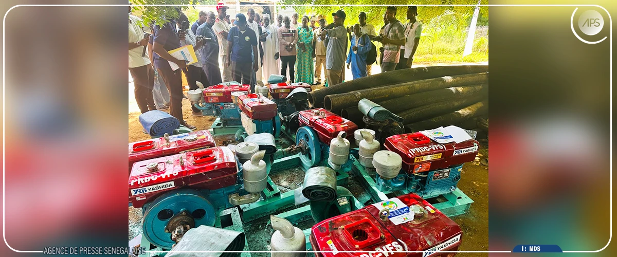 Bakel : 95 motopompes et 75 tentes aux sinistrés de la crue du fleuve Sénégal et de la Falémé