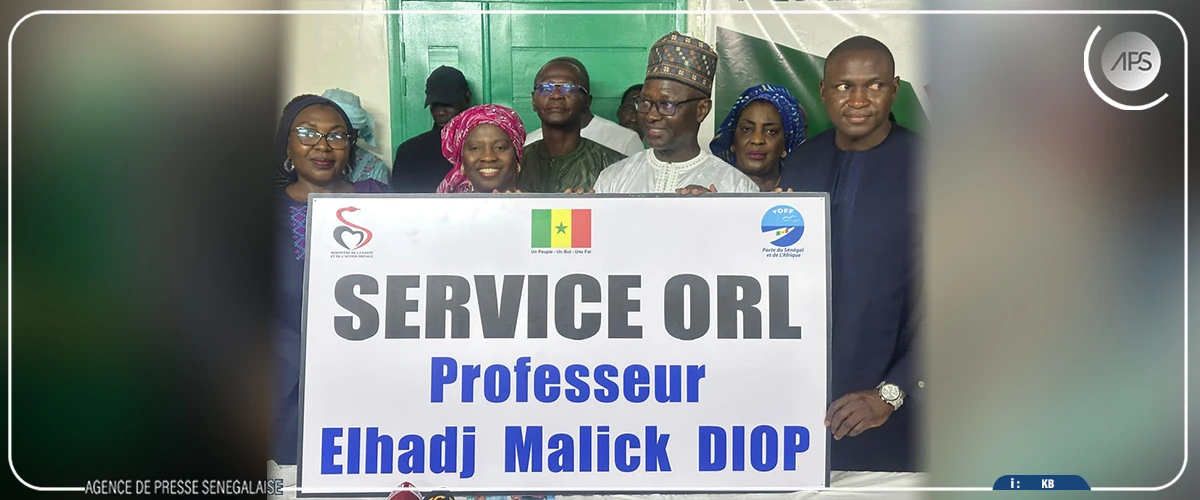 La fondation de la LONASE rénove le service ORL du centre de santé Philippe-Maguilen-Senghor