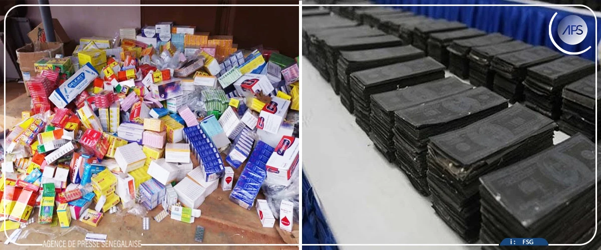 De faux médicaments saisis à Koungheul, 19 000 billets noirs à Pikine (Douanes)