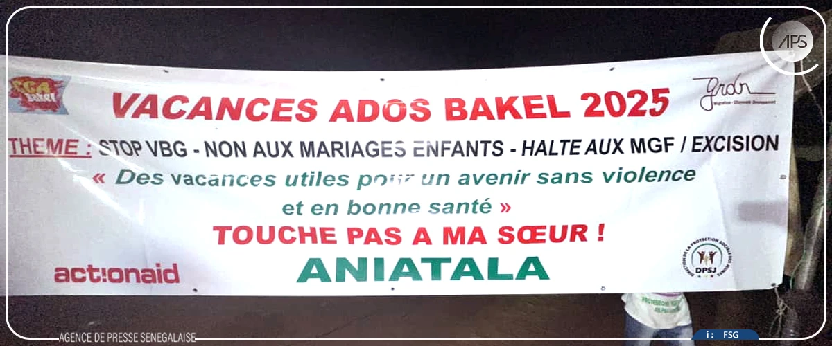 Bakel : clôture des vacances Ados sur les VBG et les MGF