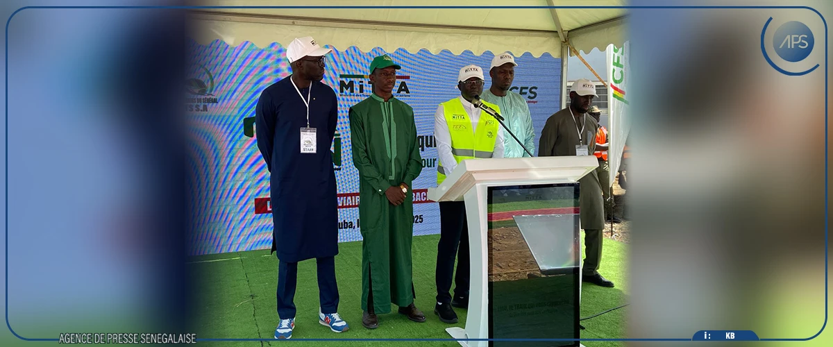 Yankhoba Diémé inaugure une ligne ferroviaire reliant Touba et Mbacké