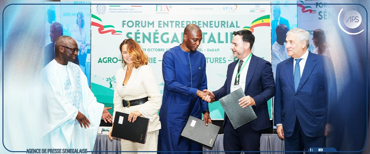 L’Italie veut renforcer sa présence dans plusieurs secteurs économiques au Sénégal