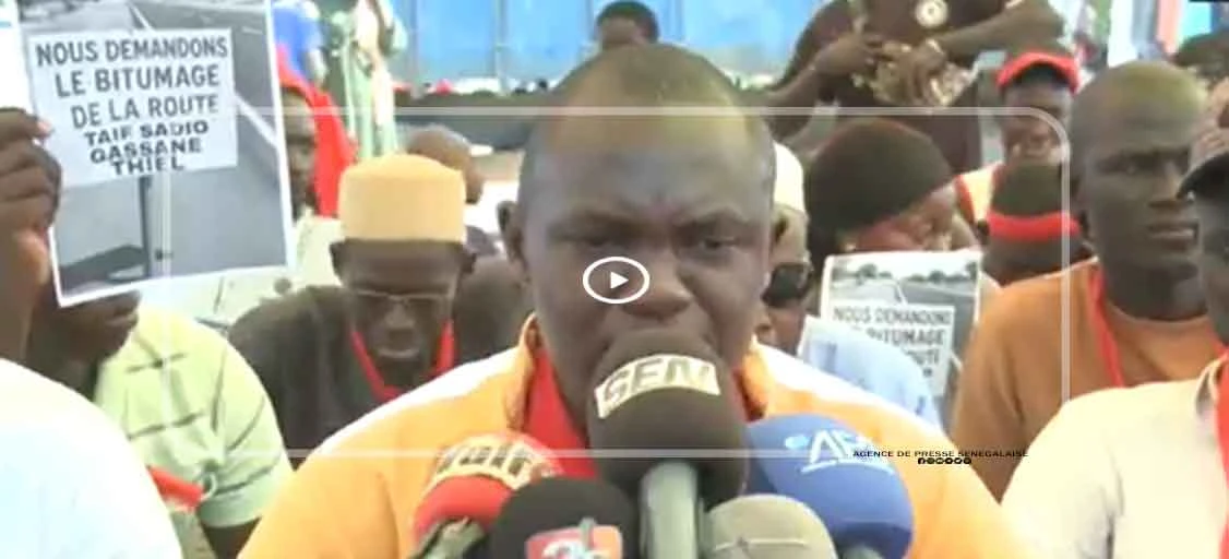 Sadio ; des habitants réclament le bitumage de la route Taïf-Sadio-Gassane-Thiel