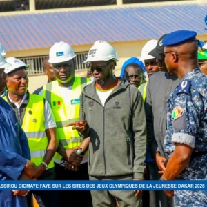 Le Président Bassirou Diomaye Faye sur les sites des Jeux olympiques de la jeunesse Dakar 2026