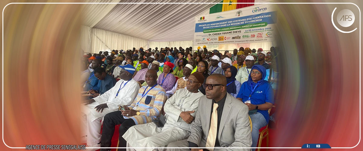 Lancement à Ziguinchor de deux projets hydrauliques d'un montant de 4,116 milliards de francs CFA