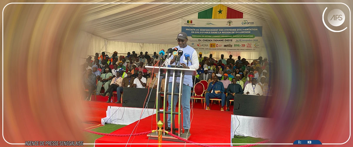 Lancement à Ziguinchor de deux projets hydrauliques d’un montant de 4,116 milliards de francs CFA
