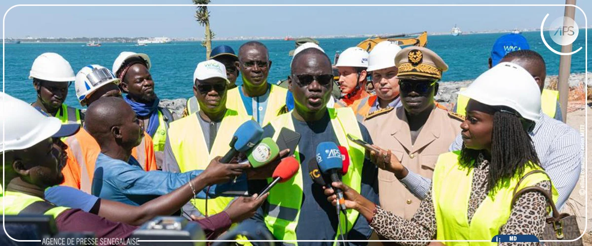 Gorée : les travaux de construction de la digue de protection côtière sont ‘’très bien avancés’’ (ministre)