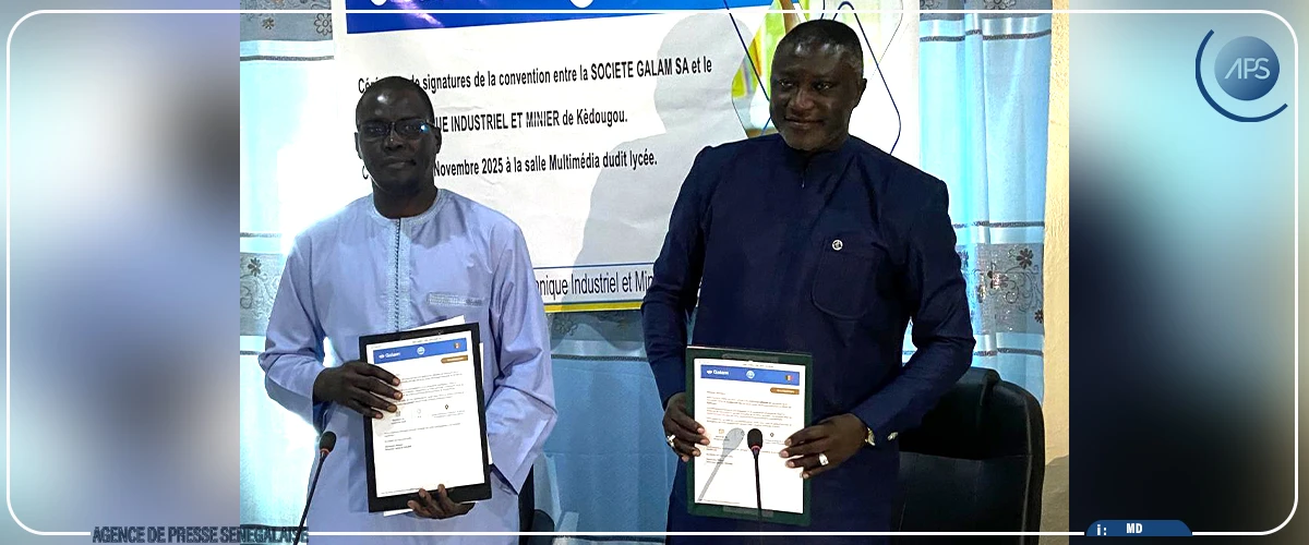 Kédougou : l’entreprise Galam SA signe une convention avec le lycée technique industriel et minier
