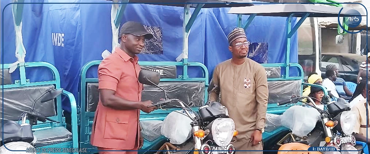 Kaolack : réception d’un lot de motos tricycles au profit de l’As Saloum