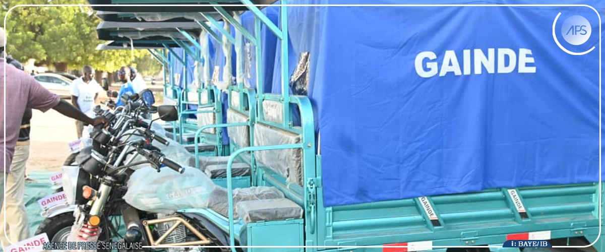 Kaolack : réception d'un lot de motos tricycles au profit de l’As Saloum