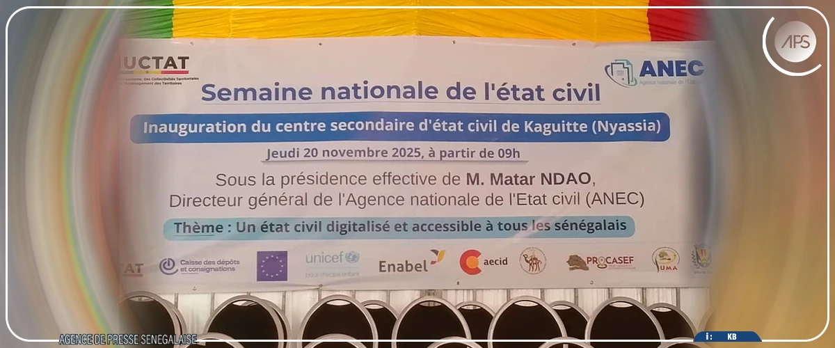 Ziguinchor : le centre d’état civil de Kaguitte inauguré