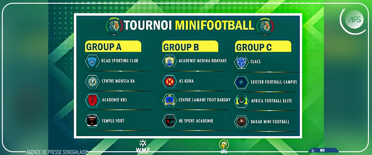 Le premier tournoi national de mini-football au Sénégal va démarrer lundi