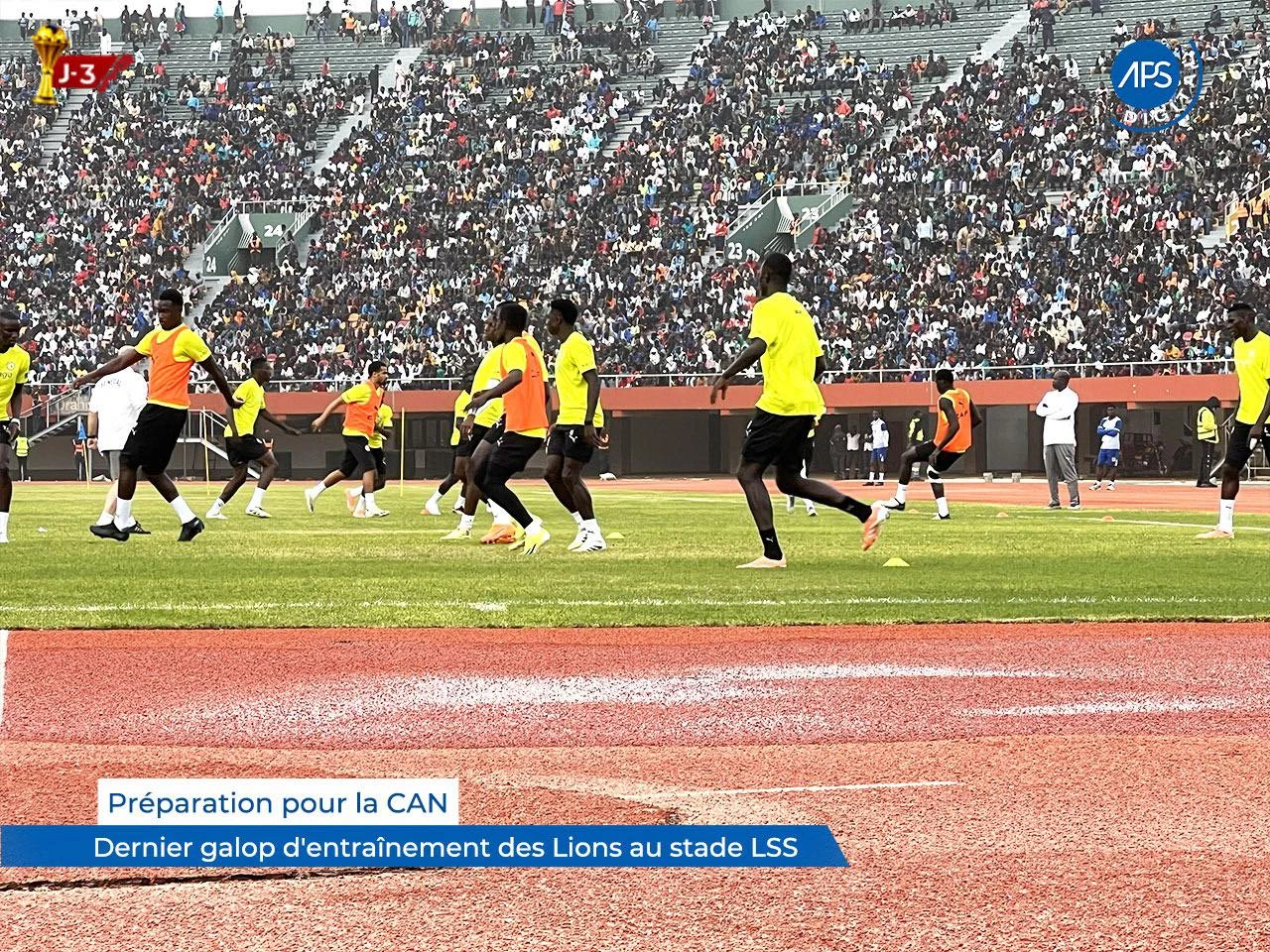 Préparation pour la CAN : Dernier galop d'entraînement des Lions au stade LSS