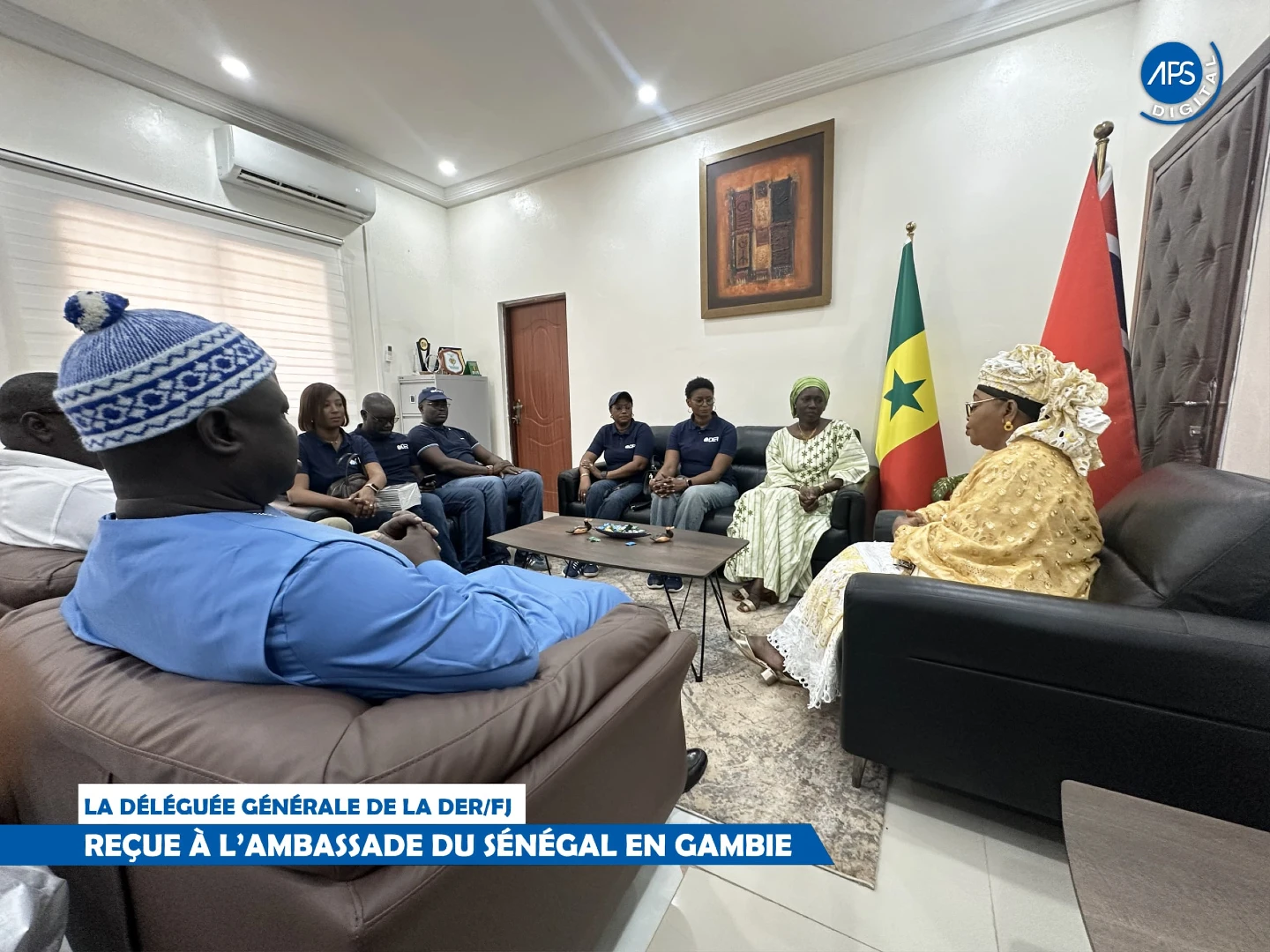La délégation générale de la DER /FJ : Reçue à l'ambassade du Sénégal en Gambie