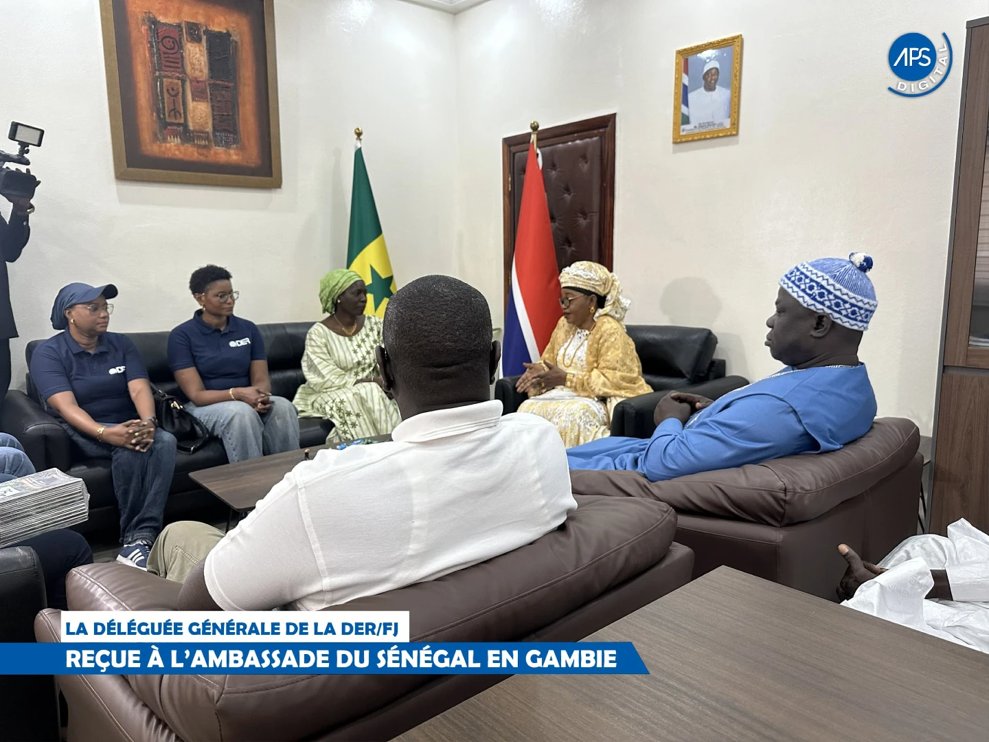La délégation générale de la DER /FJ : Reçue à l'ambassade du Sénégal en Gambie