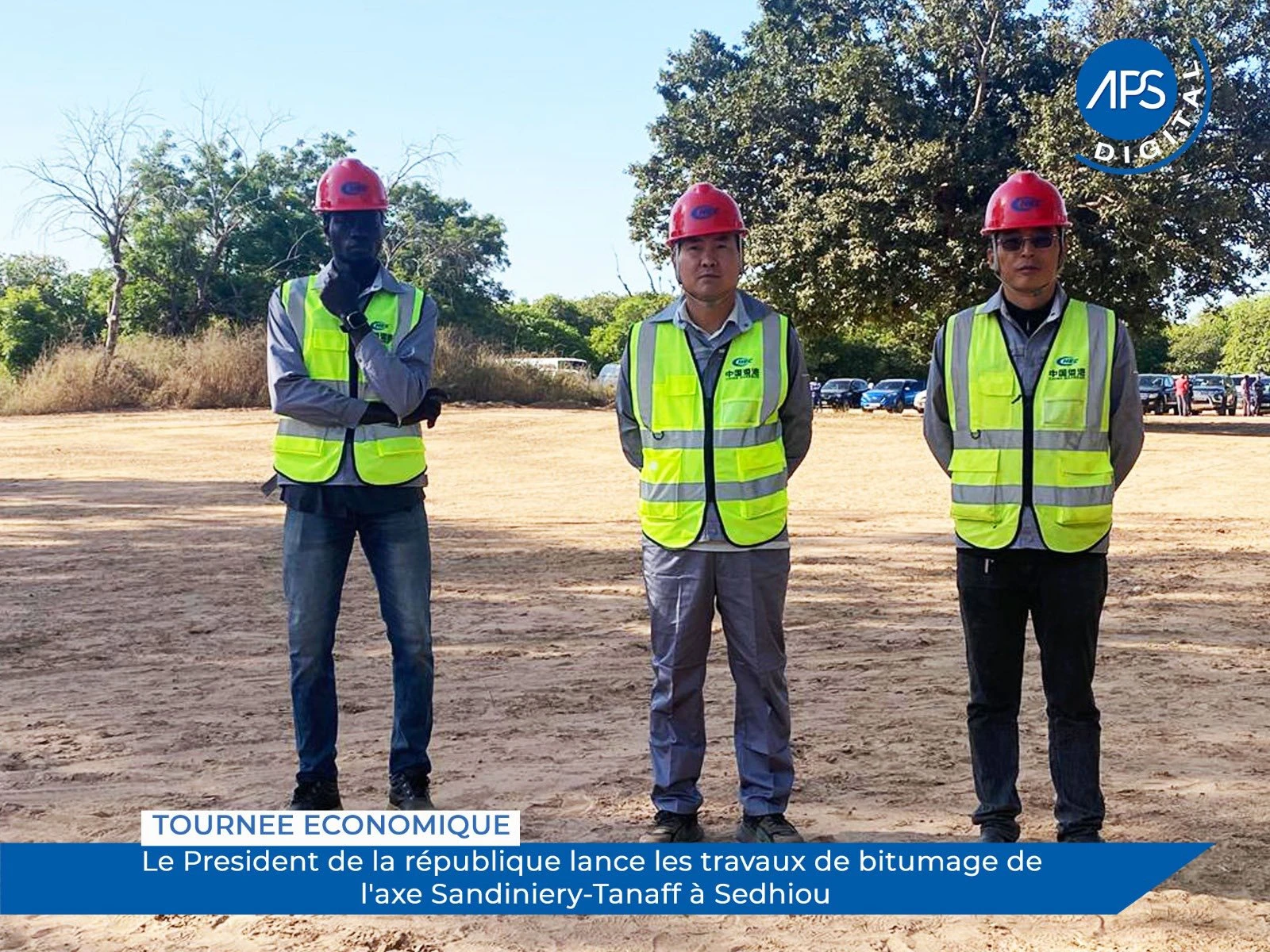 Tournée économique : Le Président de la république lance les travaux de bitumage de l'axe Sandiniery-Tanaff à Sédhiou