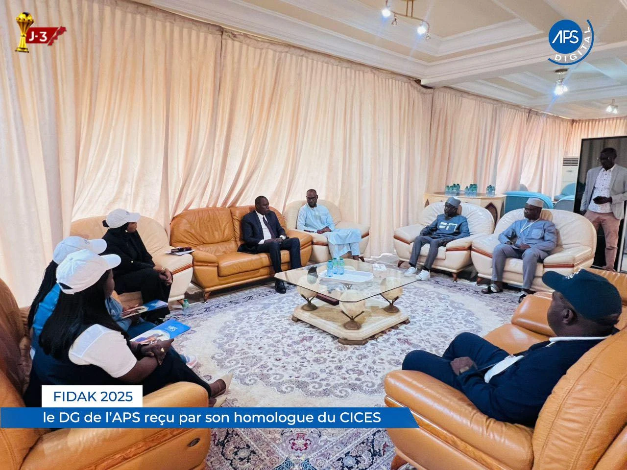 FIDAK 2025 : le DG de l’APS reçu par son homologue du CICES