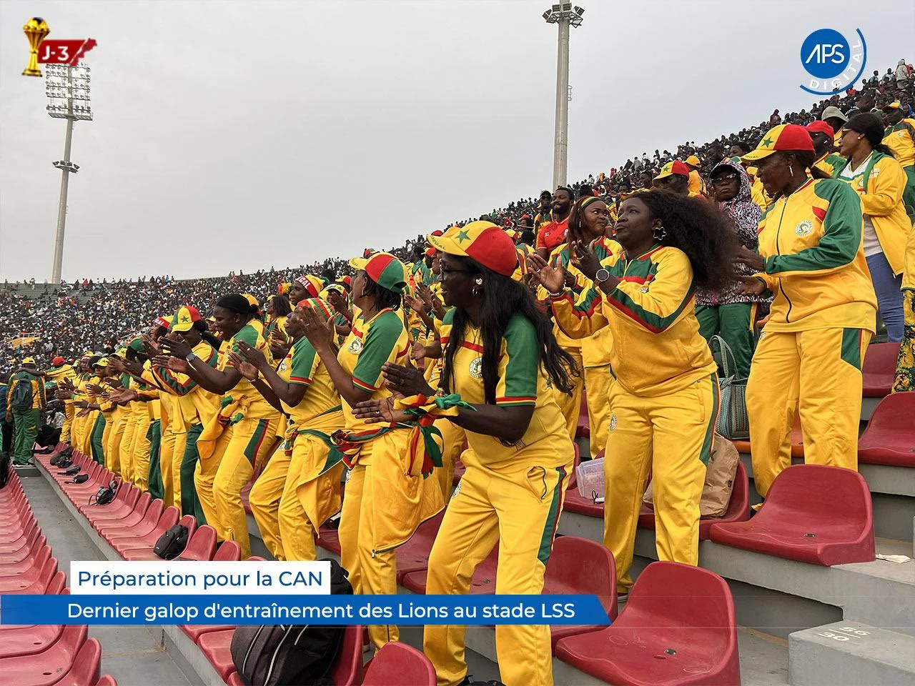 Préparation pour la CAN : Dernier galop d'entraînement des Lions au stade LSS