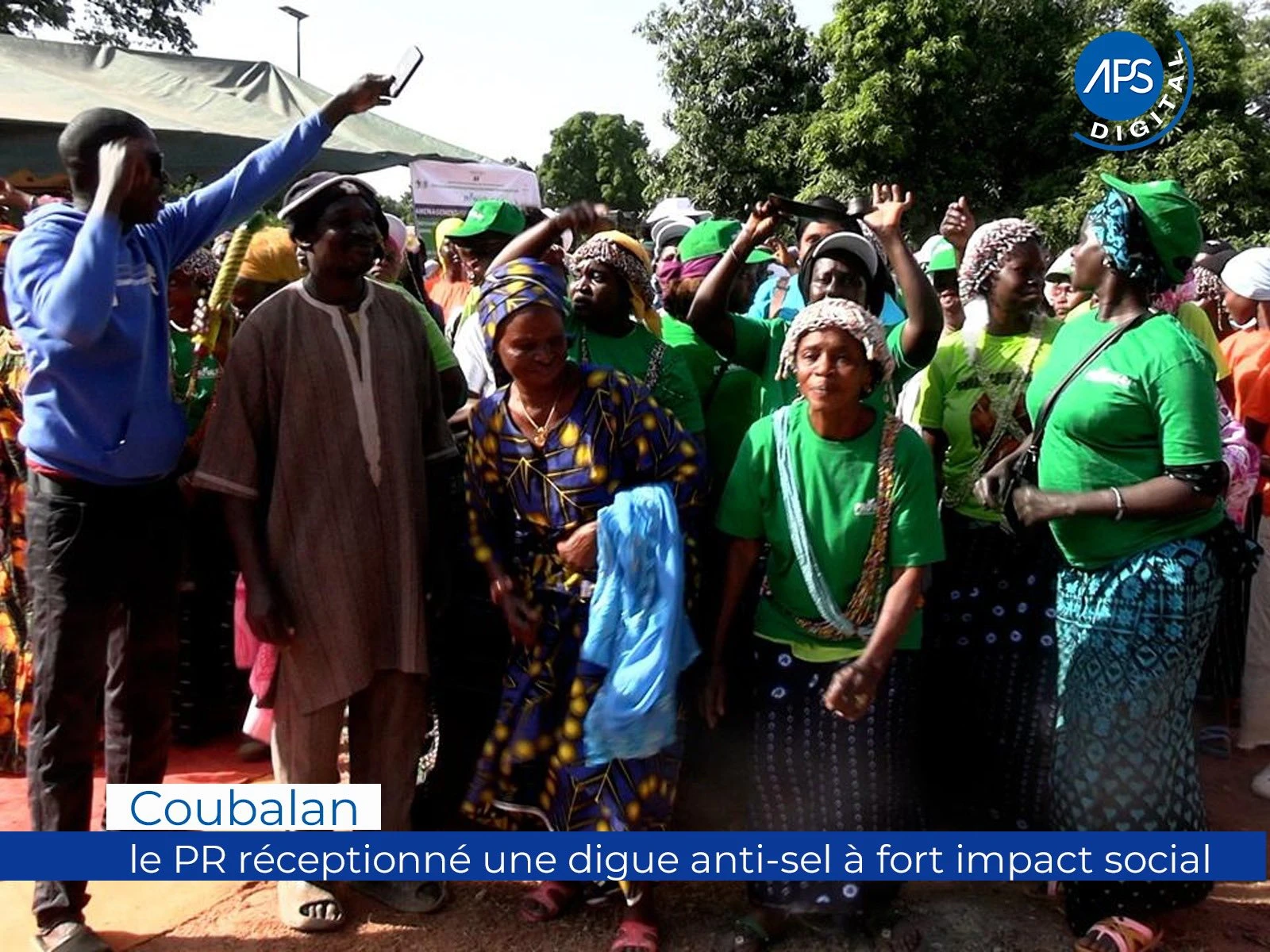 Koubalan : le PR réceptionné une digue anti-sel à fort impact social