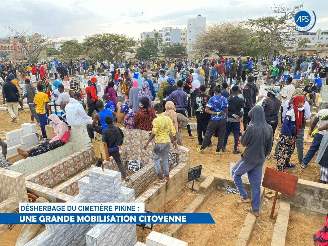 Désherbage du cimetière Pikine : une grande mobilisation citoyenne