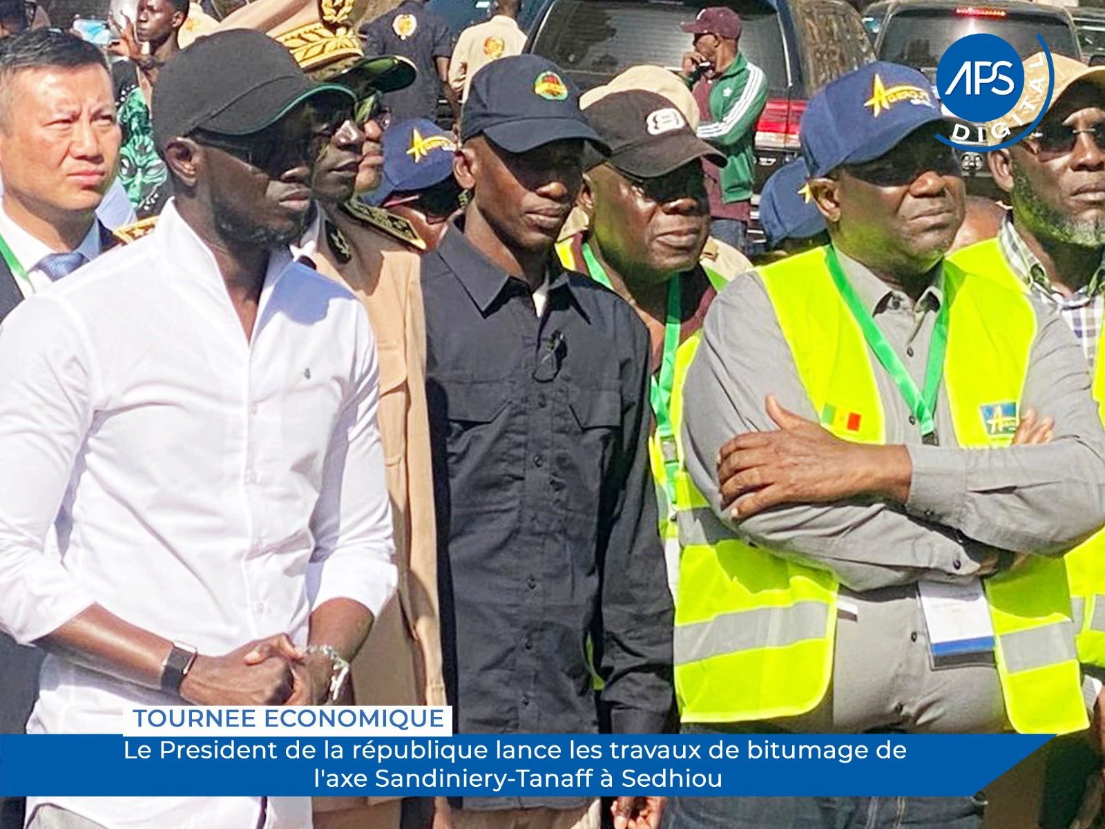 Tournée économique : Le Président de la république lance les travaux de bitumage de l'axe Sandiniery-Tanaff à Sédhiou