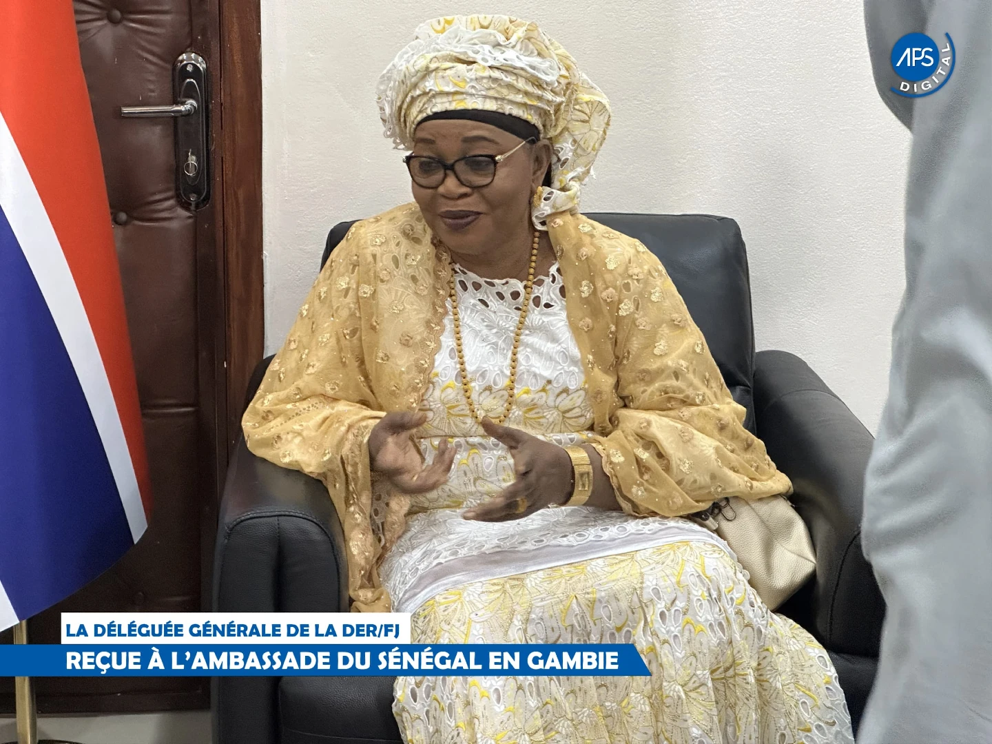 La délégation générale de la DER /FJ : Reçue à l'ambassade du Sénégal en Gambie