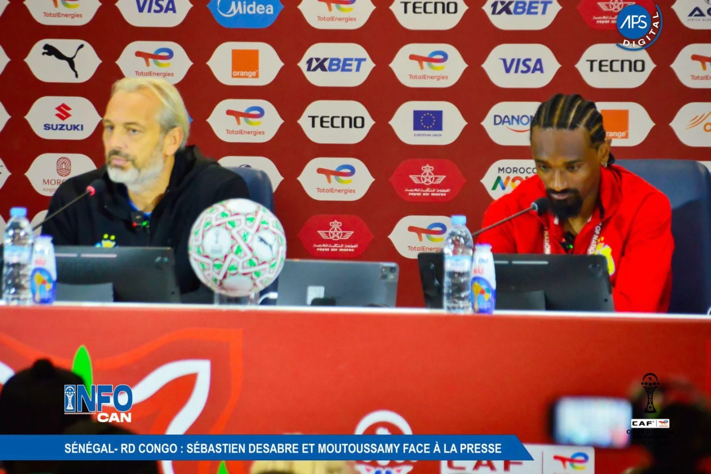 Sénégal – RD Congo : Sébastien Desabre et Moutoussamy face à la presse